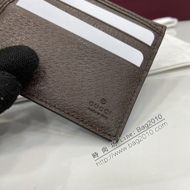 Gucci專櫃古馳2025早秋系列最新款花卉印花男款短夾錢包 jh2690型號：841146